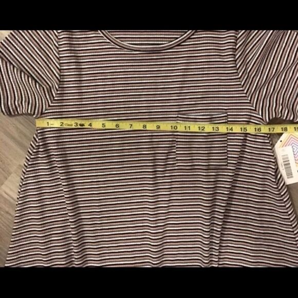 LuLaRoe Carly Small Ribbed Multi Stripe NWT - Picture 6 of 7
